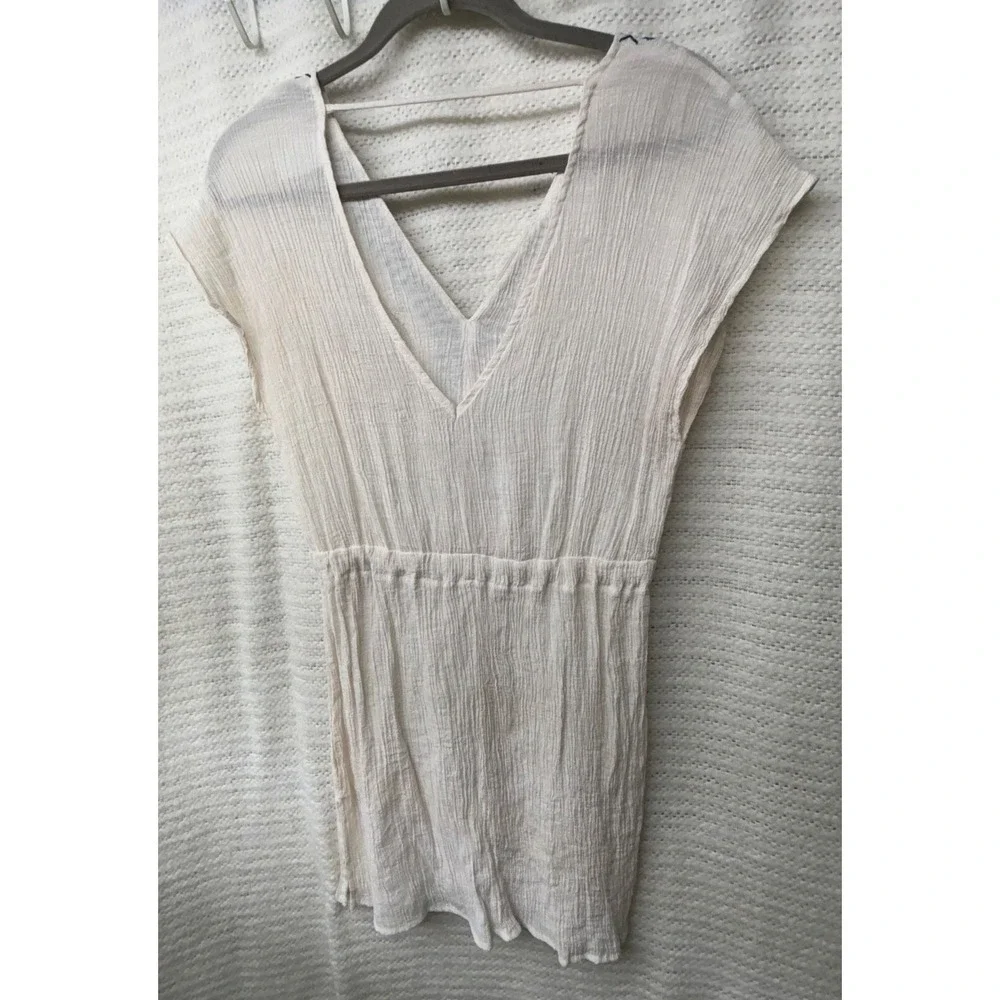 Kona Sol Beachy Ivory Top Coverup 34x38,‎ tagged M